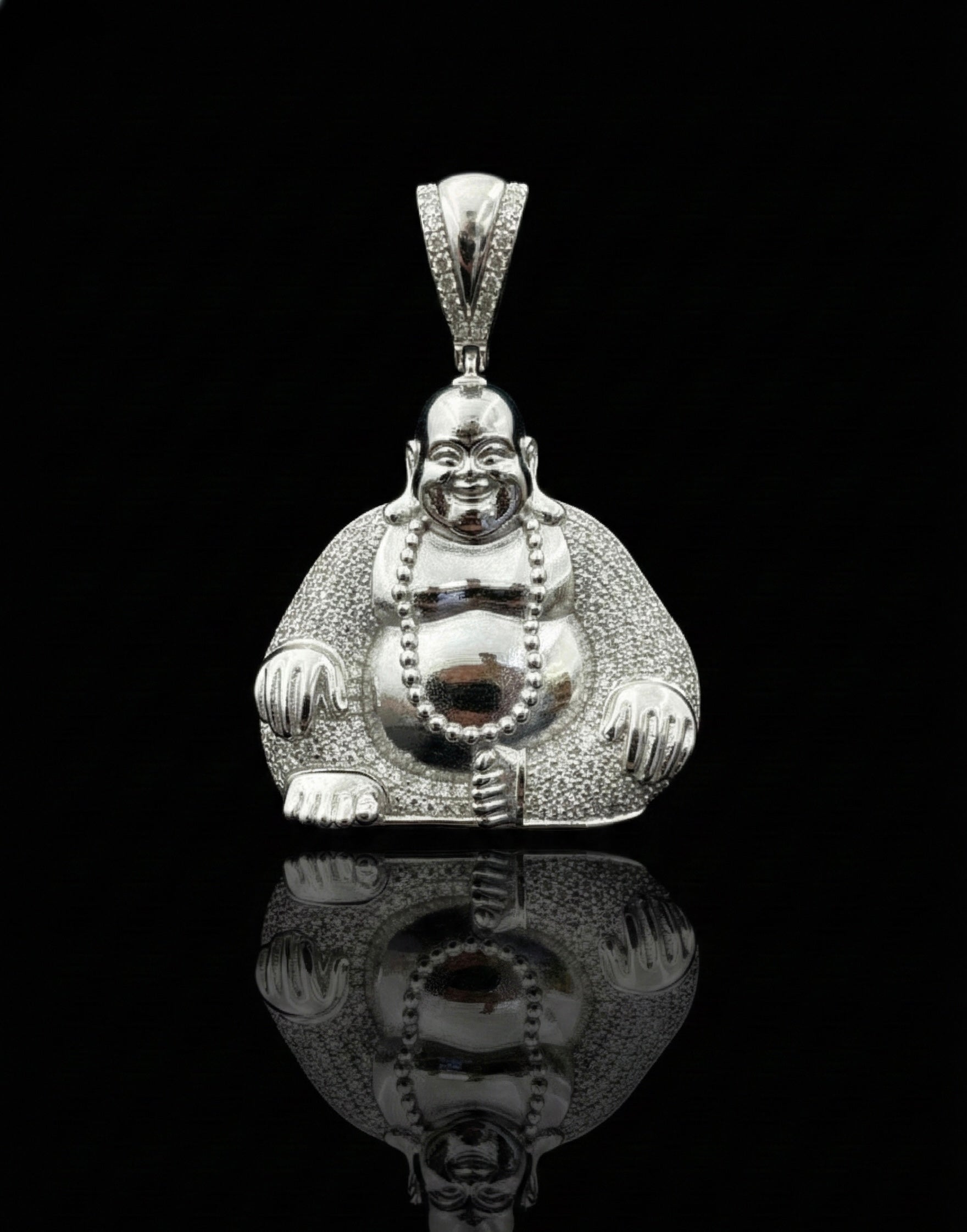 Lucky Buddha Moissanite Pendant