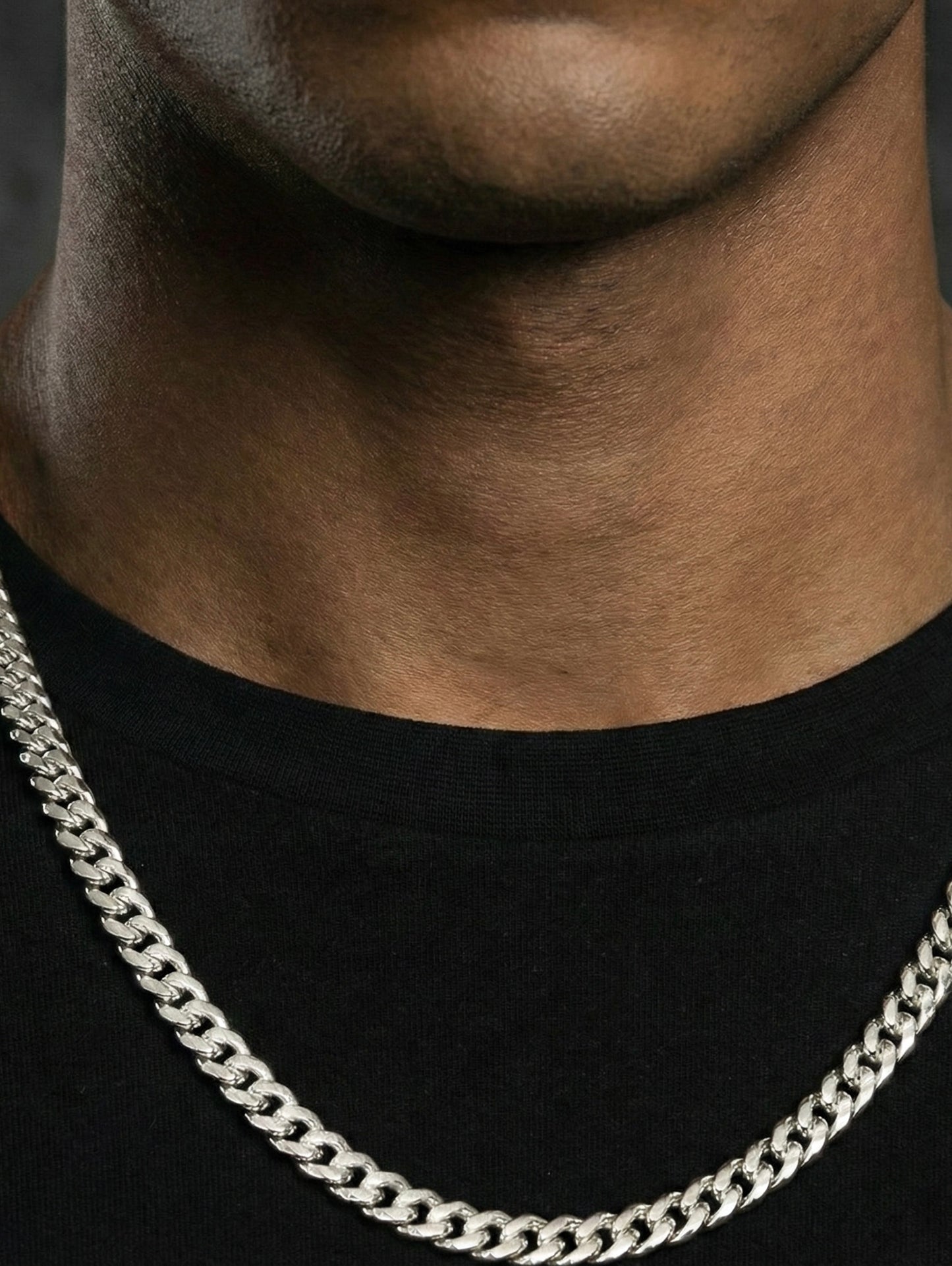 8MM Miami Cuban Chain In 18K White Gold