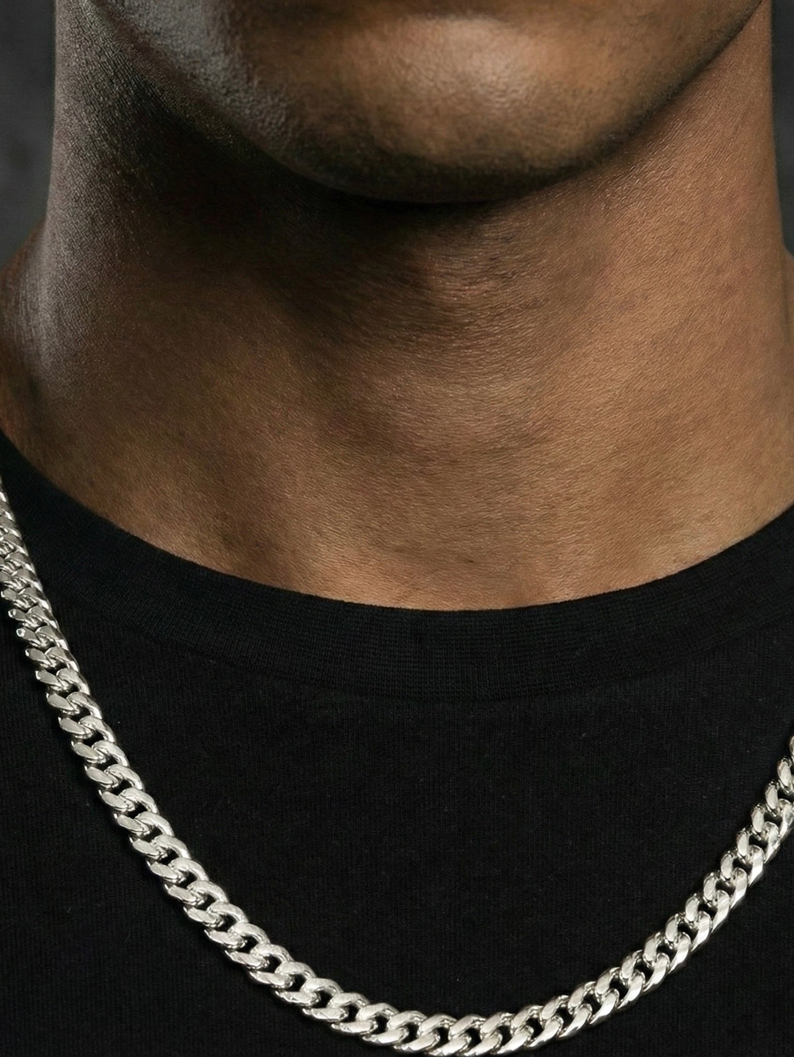 8MM Miami Cuban Chain In 18K White Gold