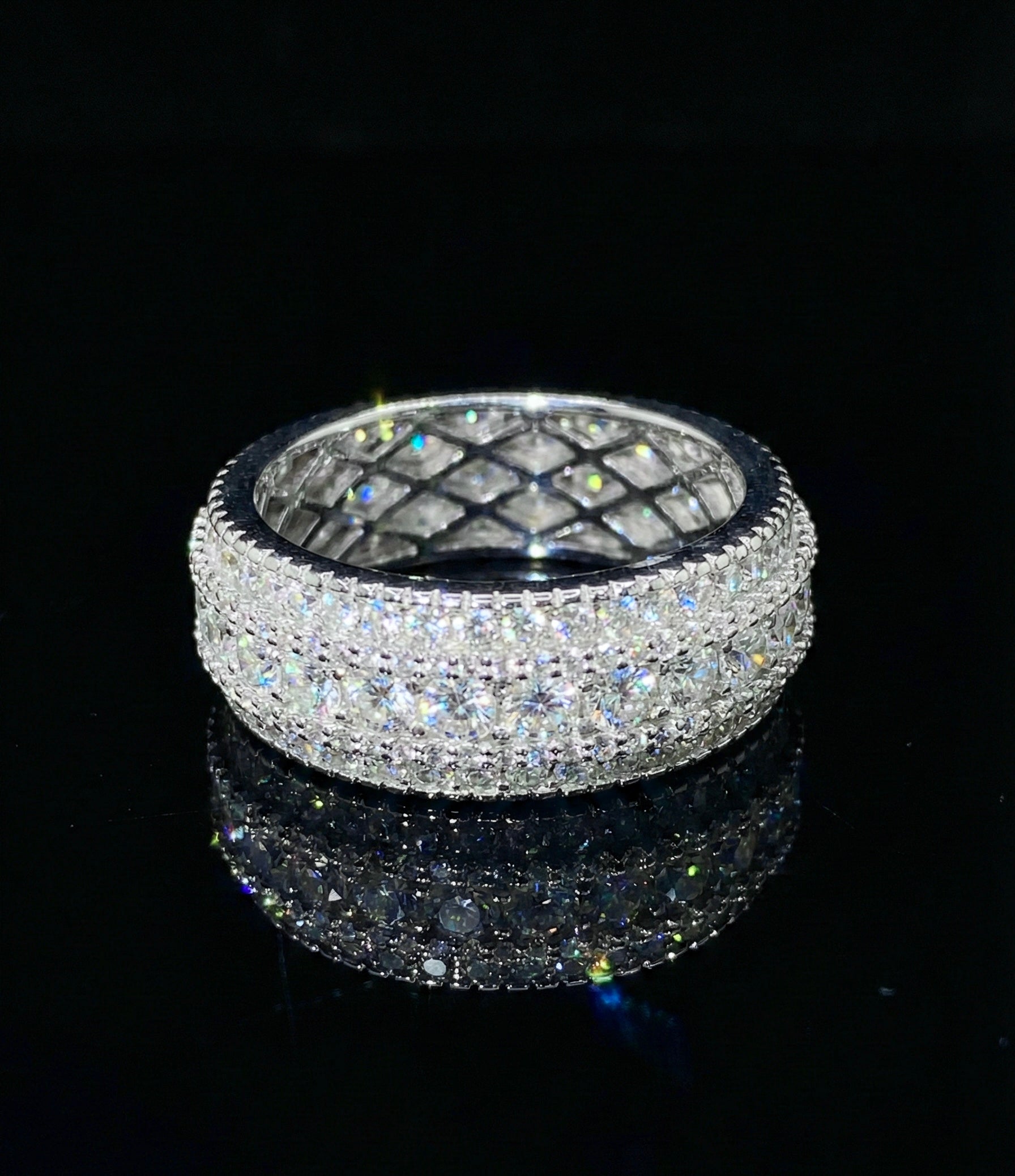 Moissanite Eternity Band