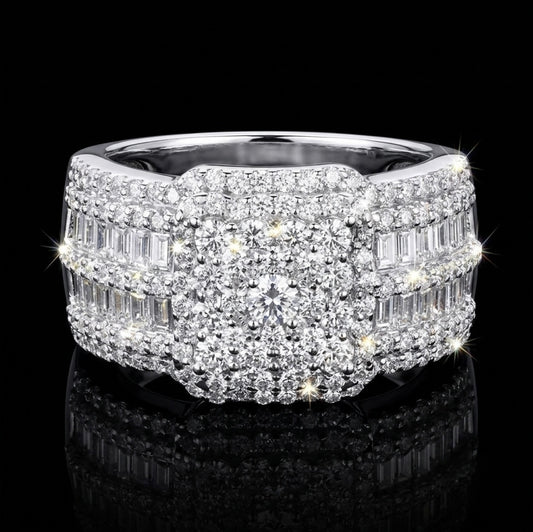 Moissanite Cinderella Wedding/Promise Ring