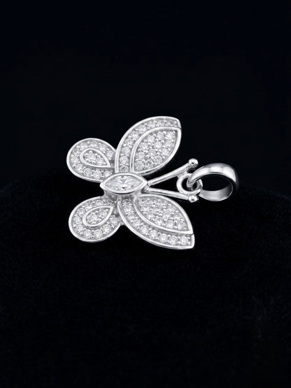 Moissanite Mini Butterfly Pendant