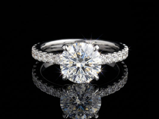 3ct Solitaire Moissanite Wedding/Promise Ring
