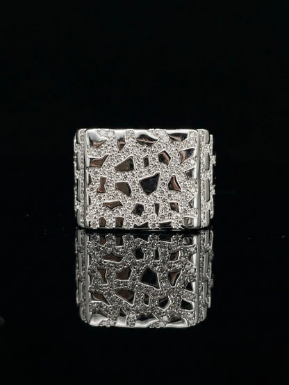 Moissanite Nugget Ring