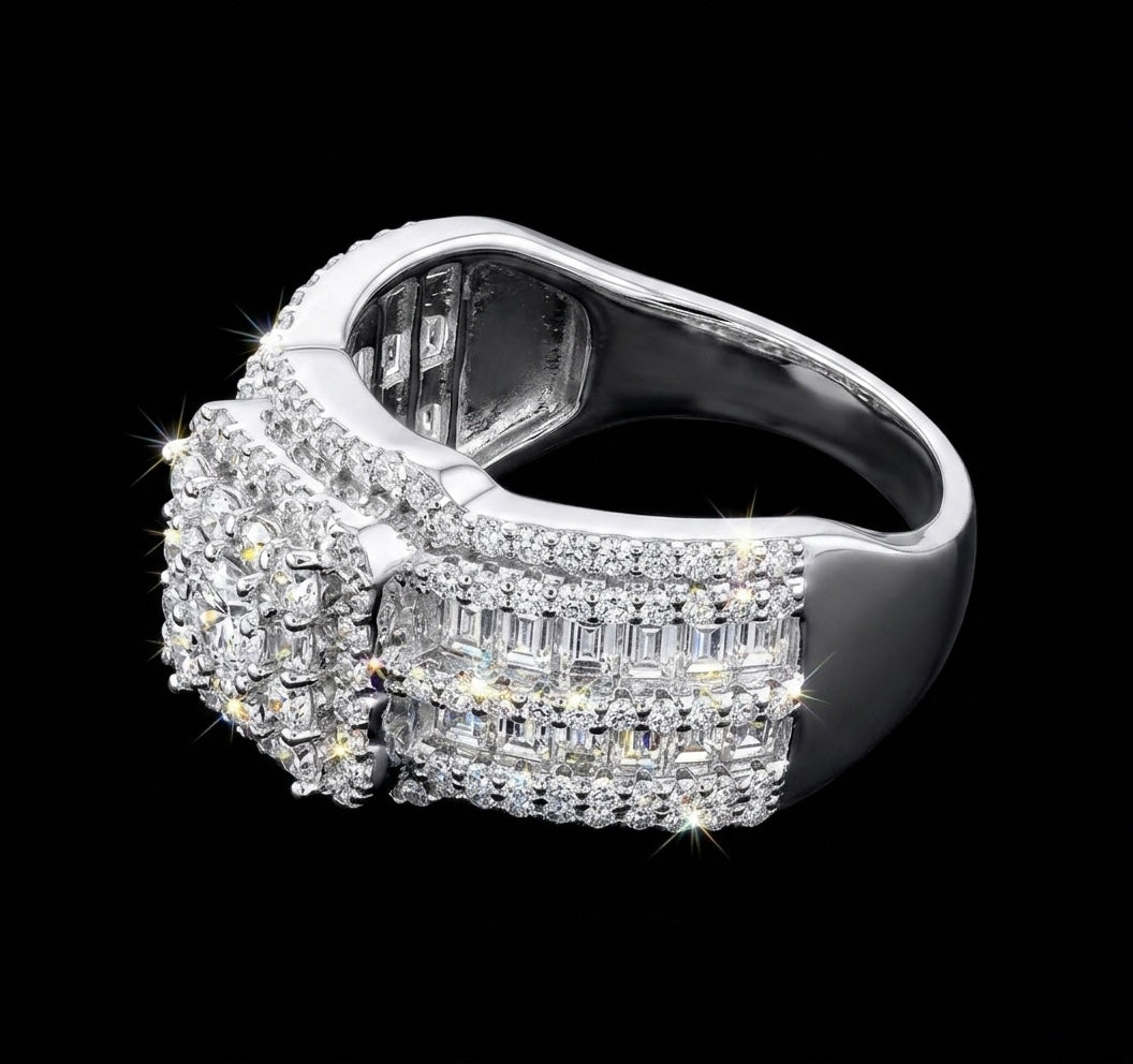 Moissanite Cinderella Wedding/Promise Ring