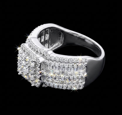 Moissanite Cinderella Wedding/Promise Ring