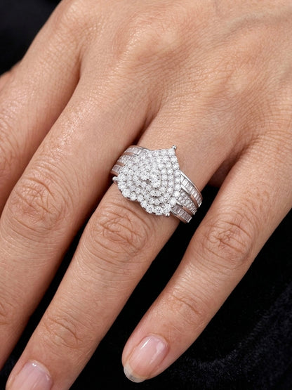 Moissanite Heart Ring