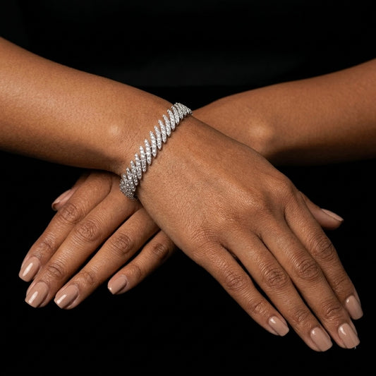 Iced out Moissanite Bracelet