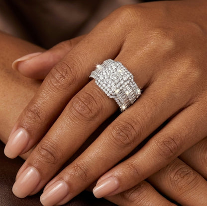 Moissanite Cinderella Wedding/Promise Ring