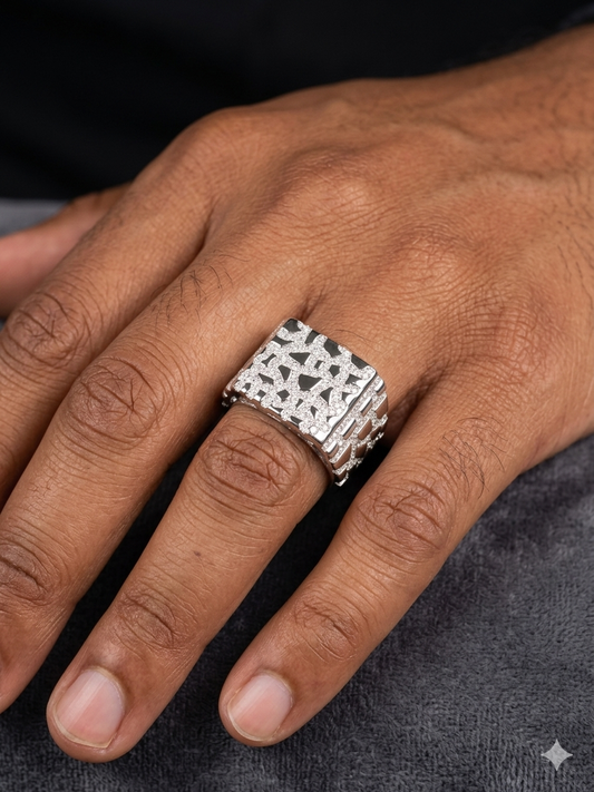 Moissanite Nugget Ring