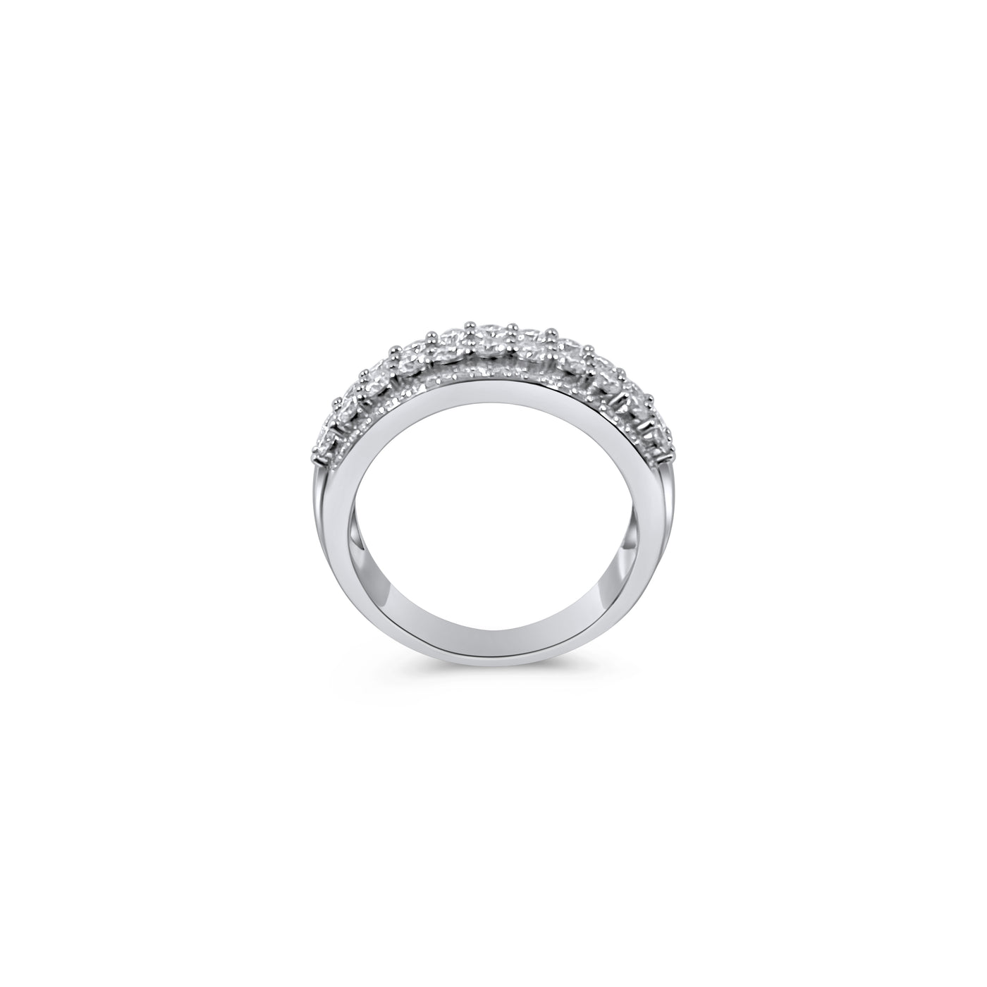 925 Sterling Silver and Moissanite Ring