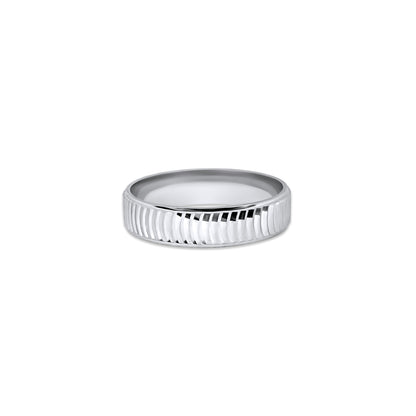 Cross Wave Diamond Cut Band