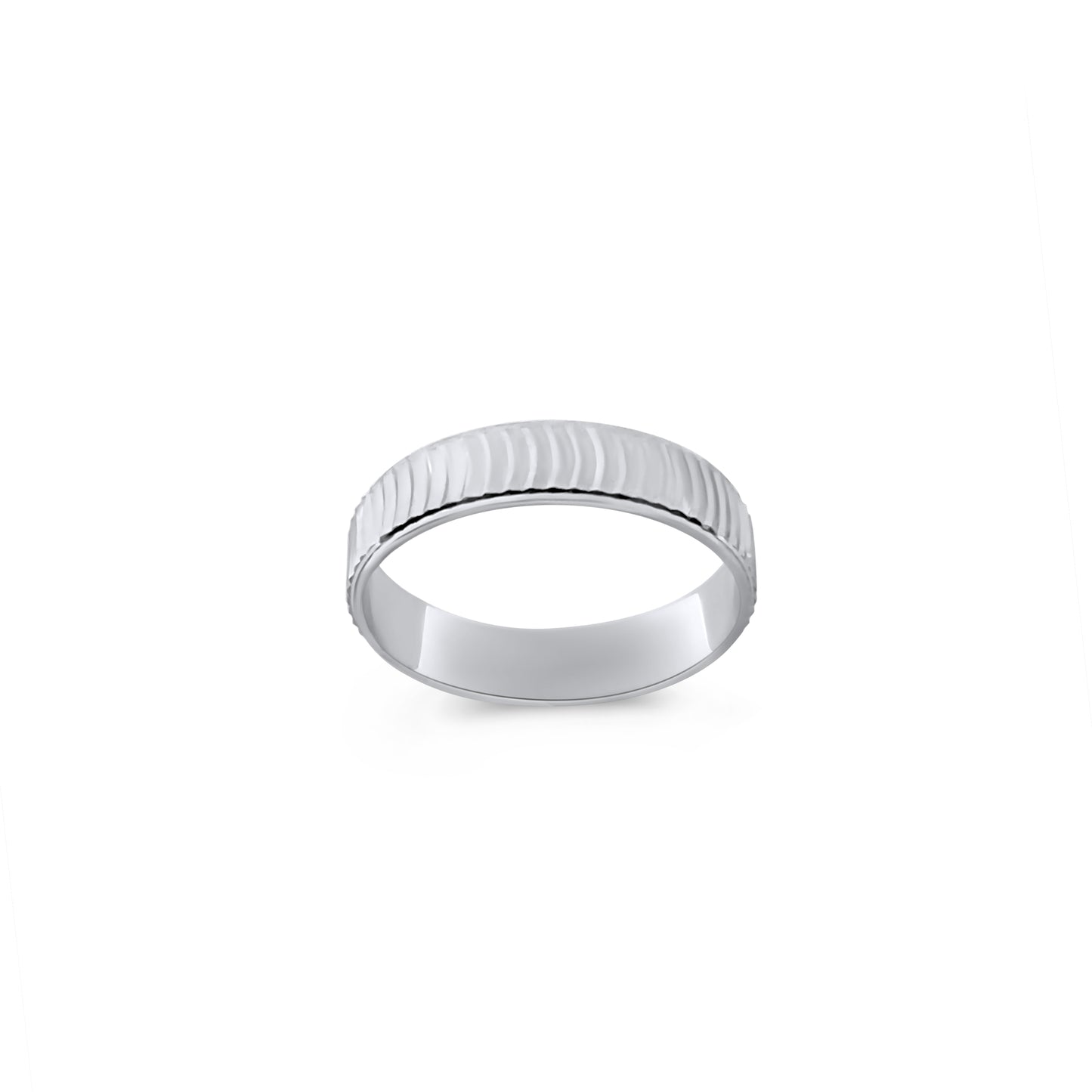 Cross Wave Diamond Cut Band