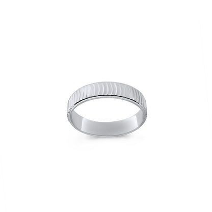 Cross Wave Diamond Cut Band