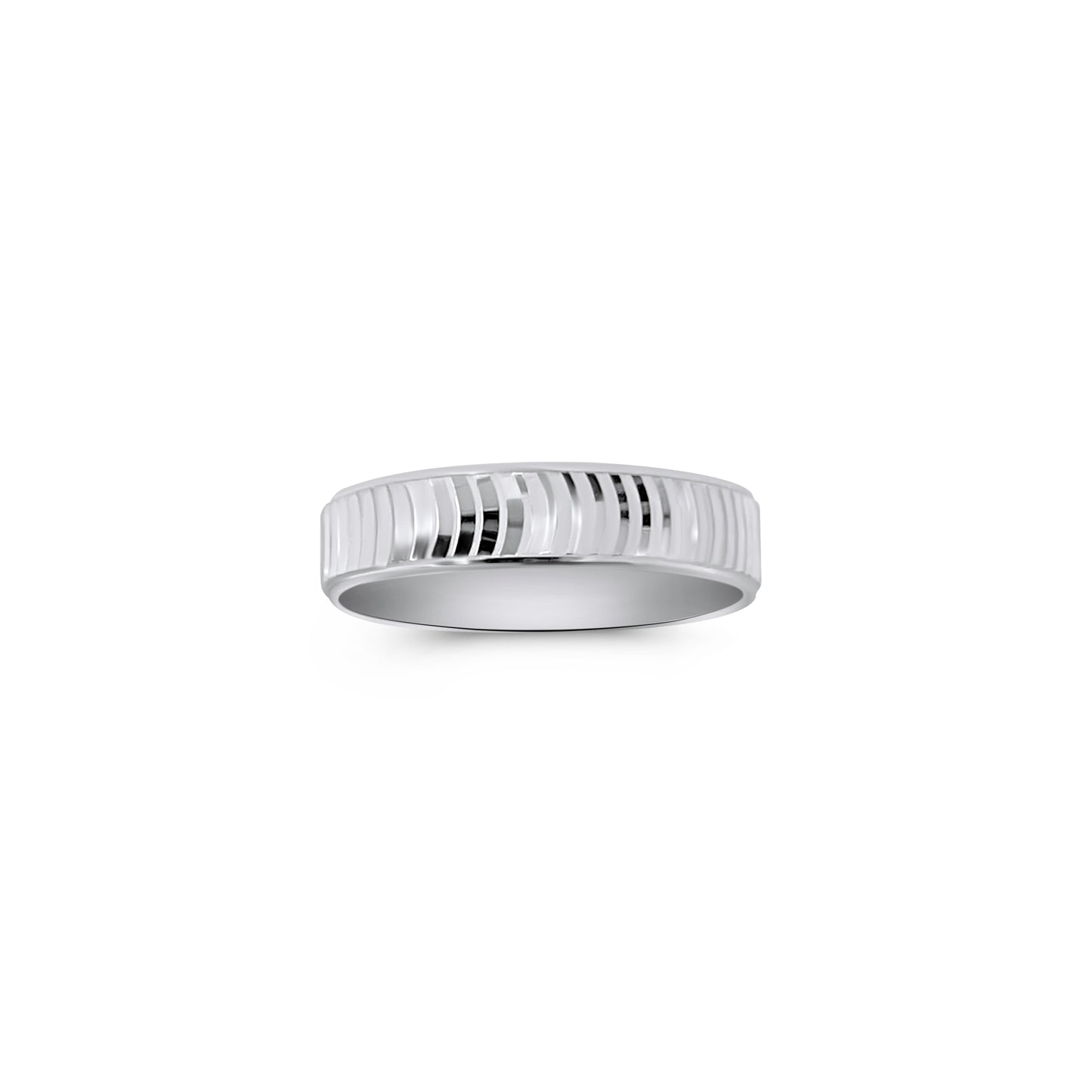 Cross Wave Diamond Cut Band