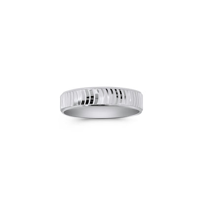 Cross Wave Diamond Cut Band