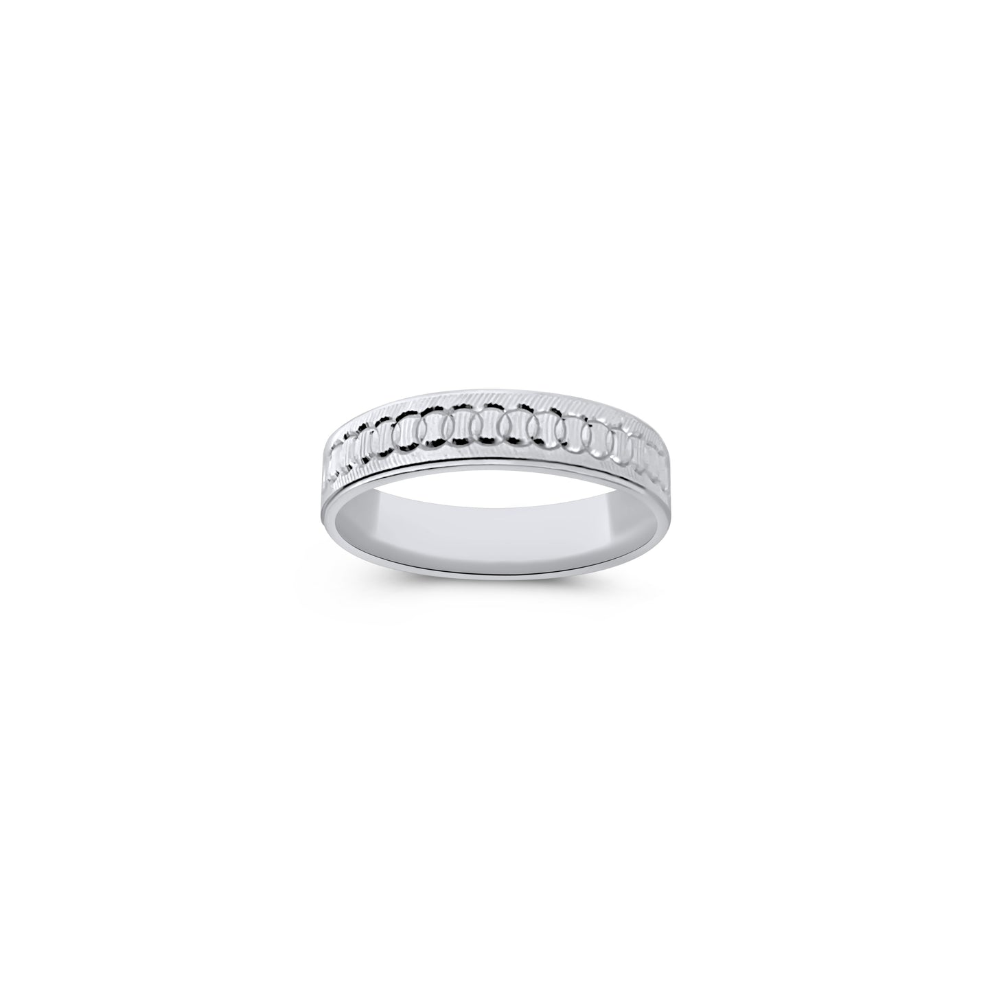 Circle Cut Diamond Cut Band