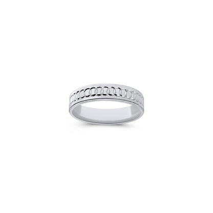 Circle Cut Diamond Cut Band