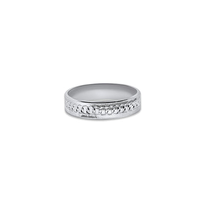 Circle Cut Diamond Cut Band