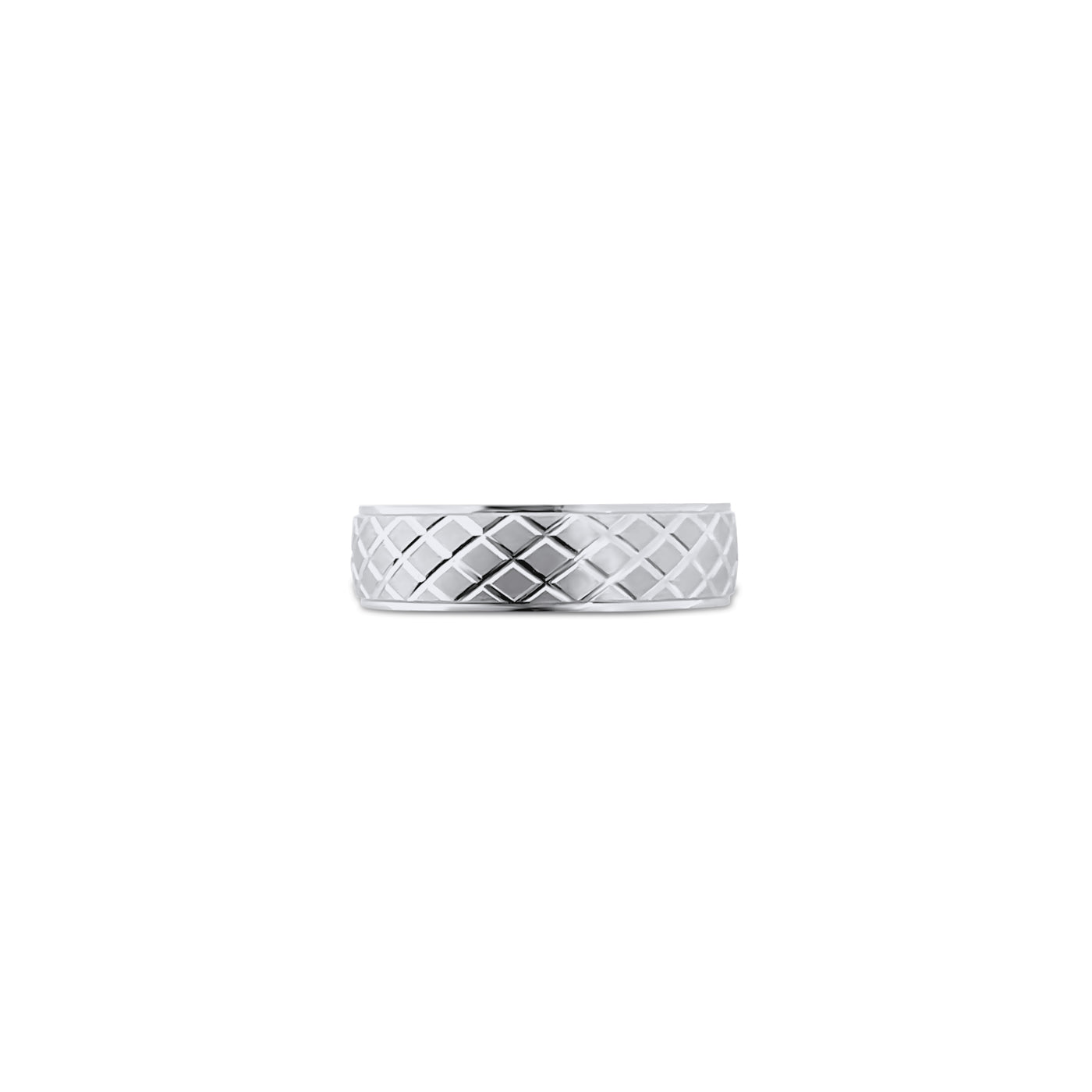 925 Rhodium Plated Sterling Silver Band