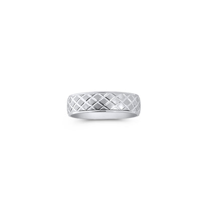 Cross Cut Diamond Cut Band