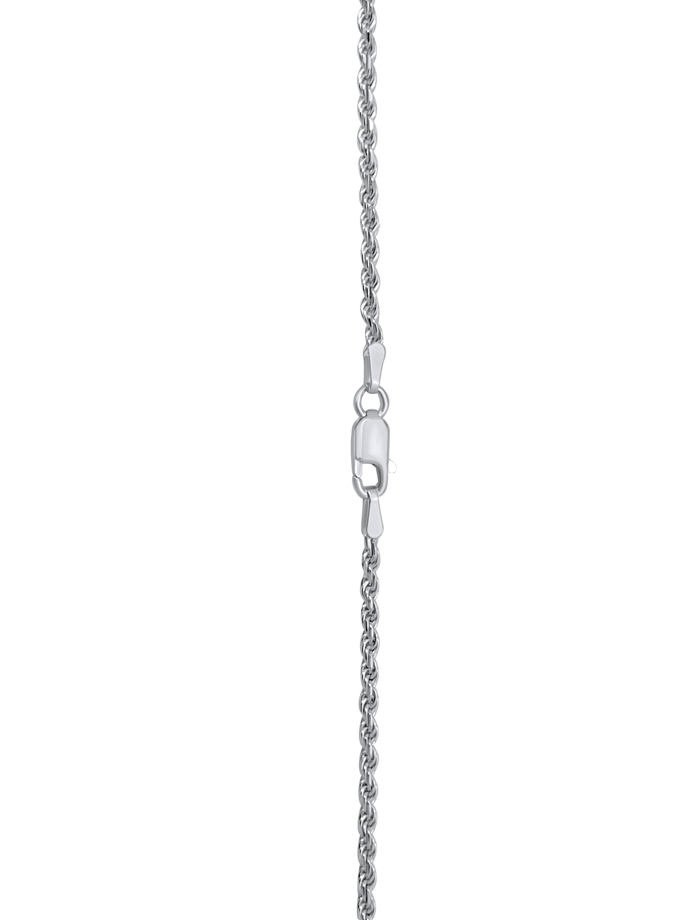 925 Rhodium Plated Sterling Silver Rope Chain