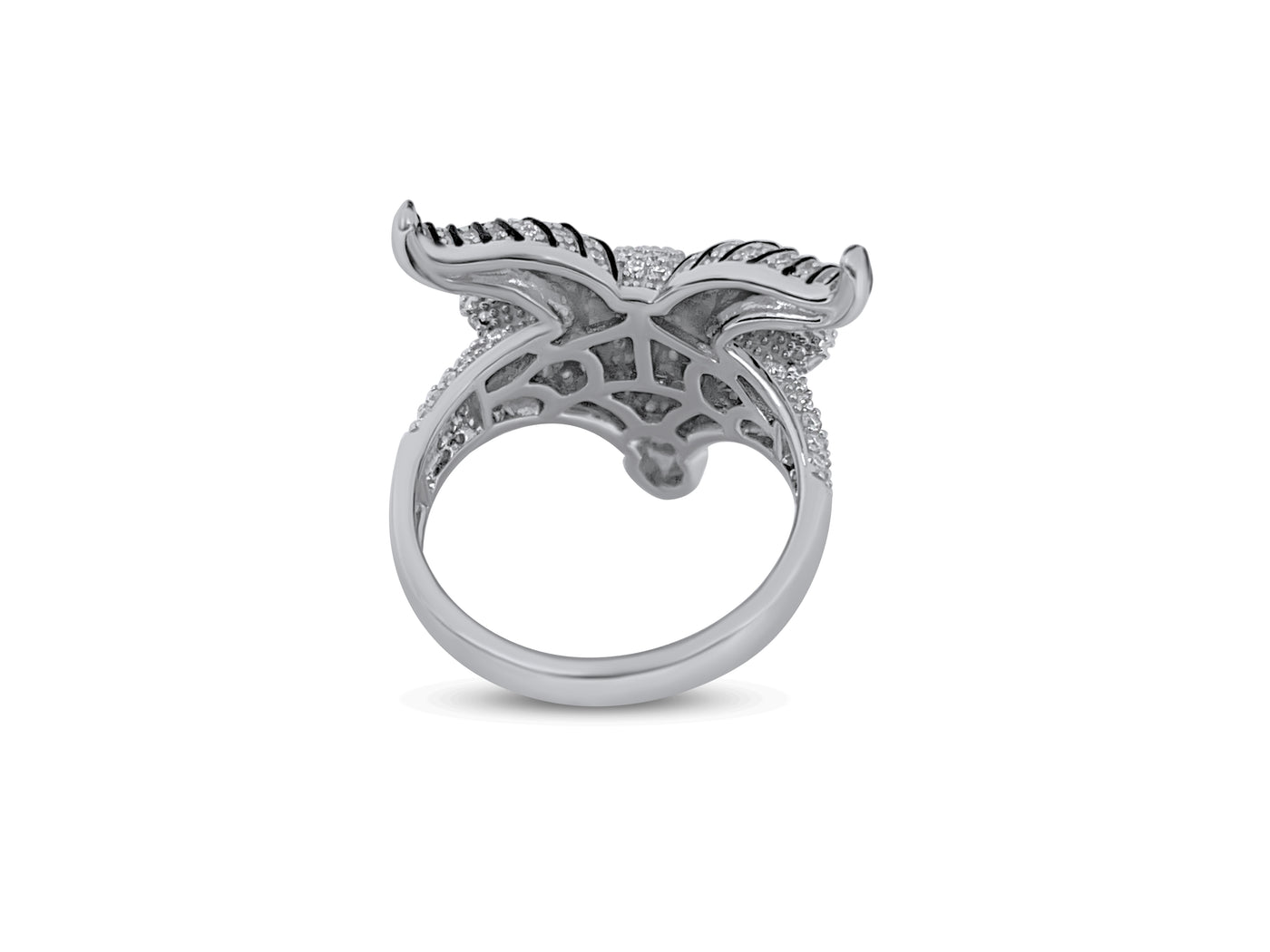 Moissanite in 925 Sterling Silver GOAT Ring