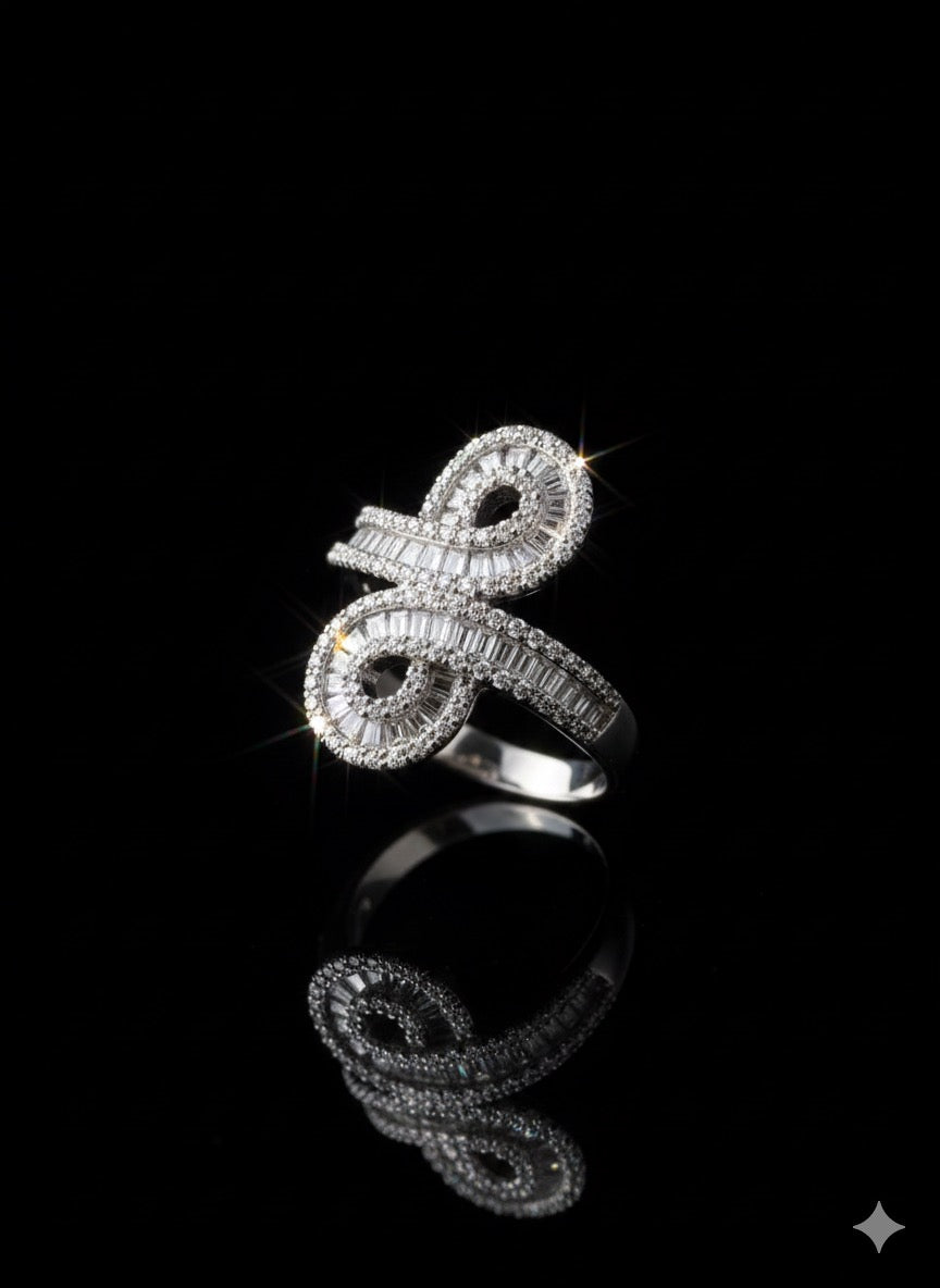Infinity Knot Moissanite Ring