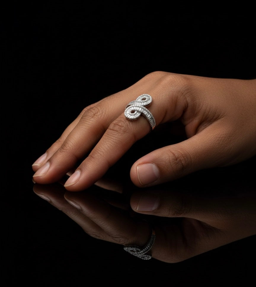 Infinity Knot Moissanite Ring