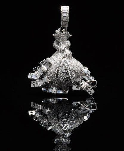 Moissanite Money Bag Pendant