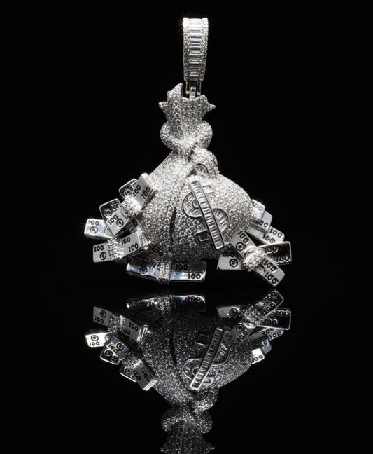 Moissanite Money Bag Pendant