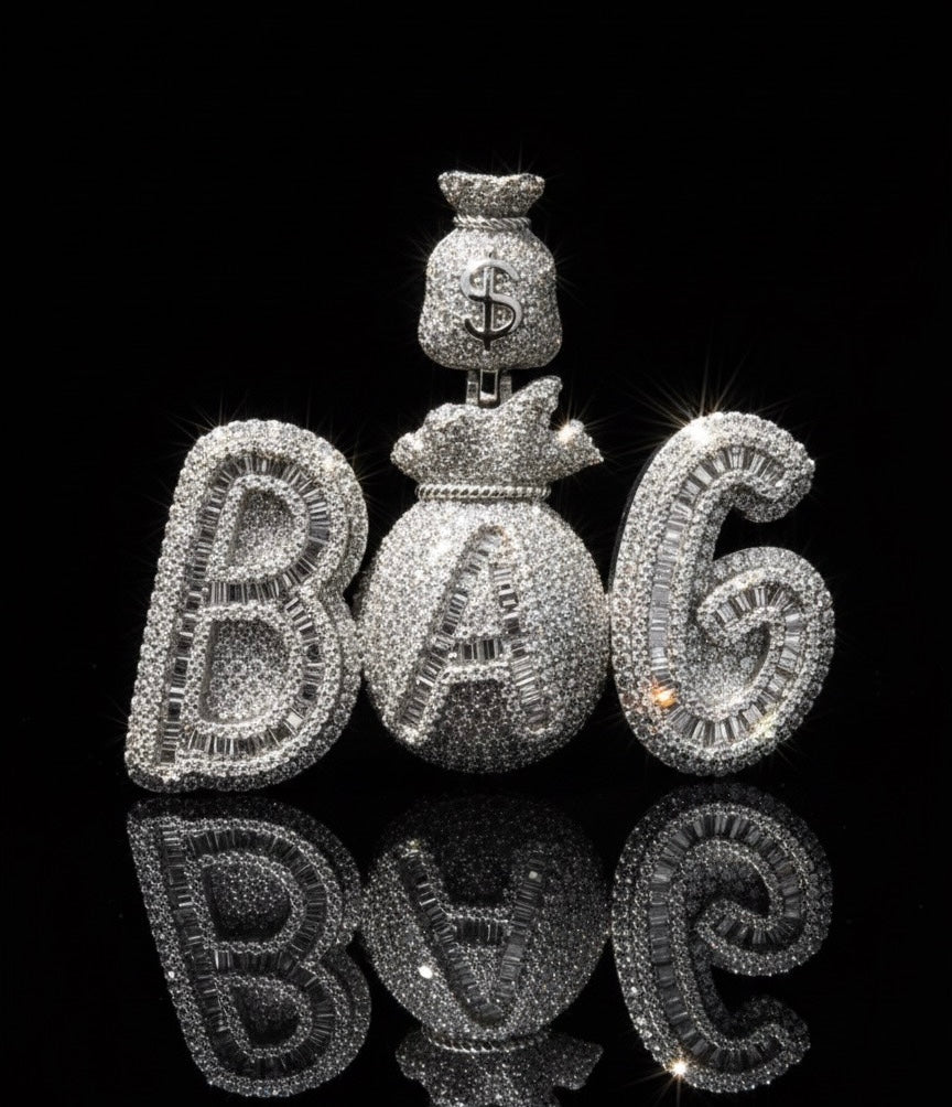 Moissanite BAG Pendant