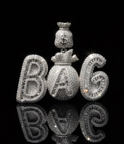 Moissanite BAG Pendant