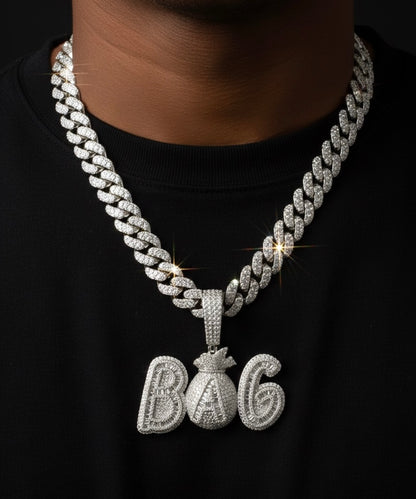 Moissanite BAG Pendant