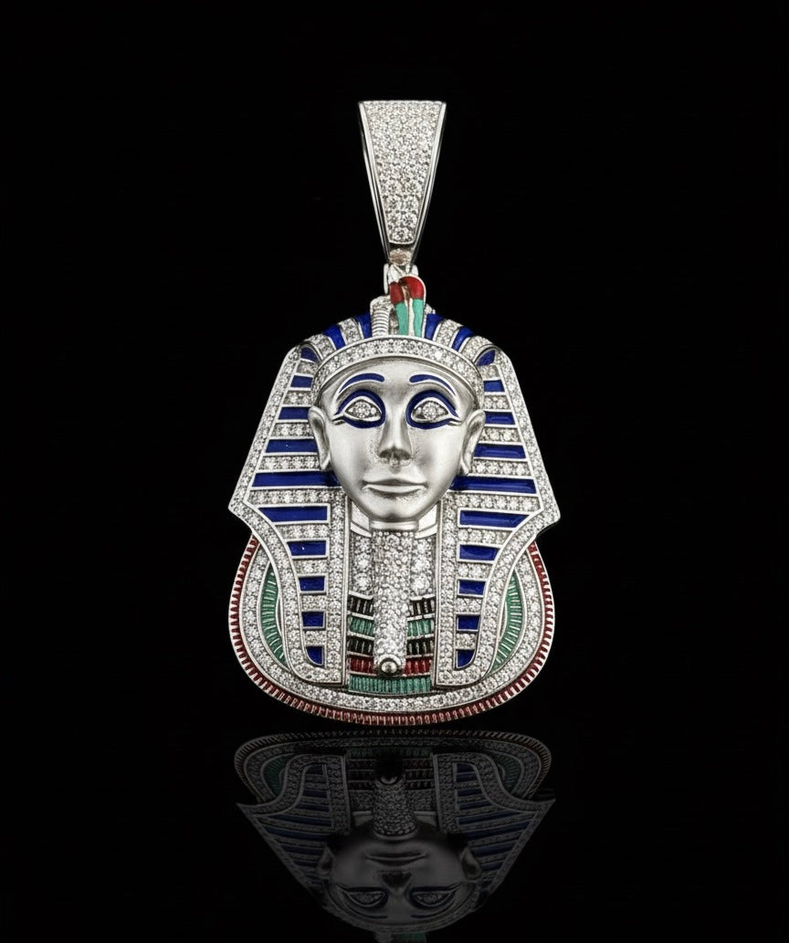 Colored King Tut Moissanite Pendant