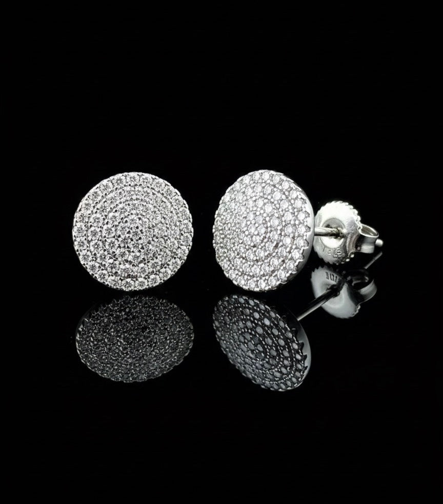 Moissanite Large Circe Micro Pave Earrings