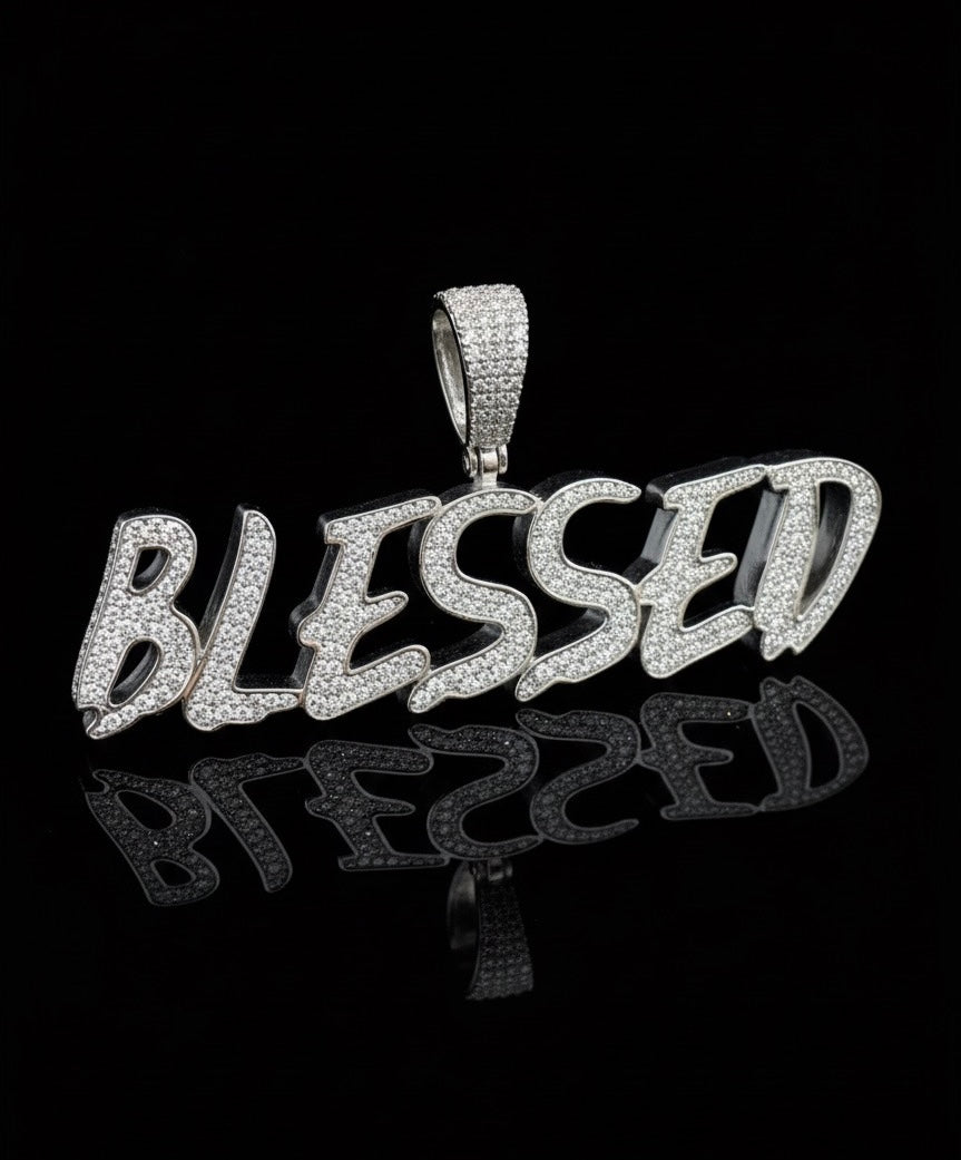 Moissanite BLESSED Pendant