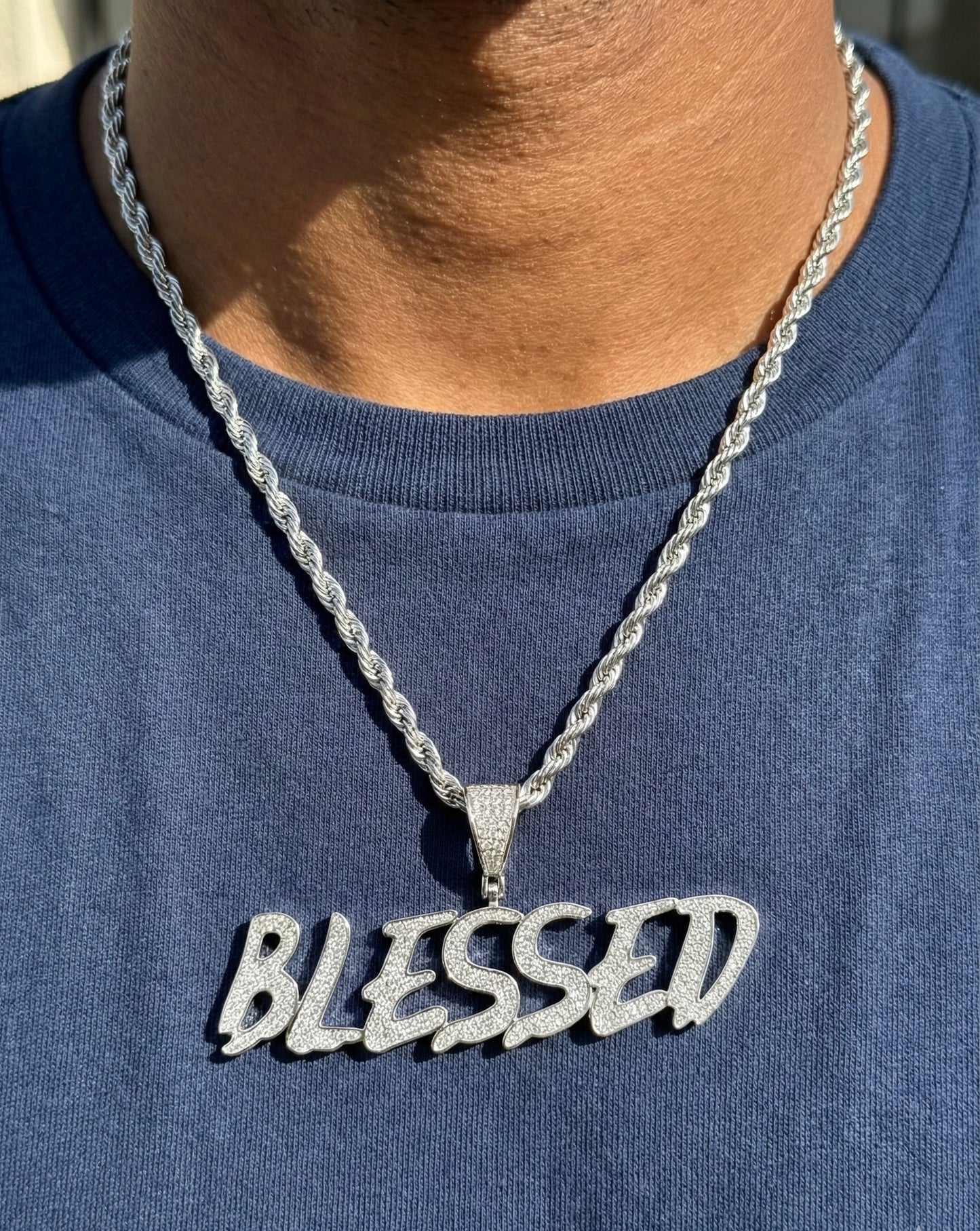 Moissanite BLESSED Pendant