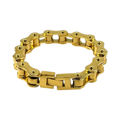 Bike Link Bracelet in 18K Yellow Gold