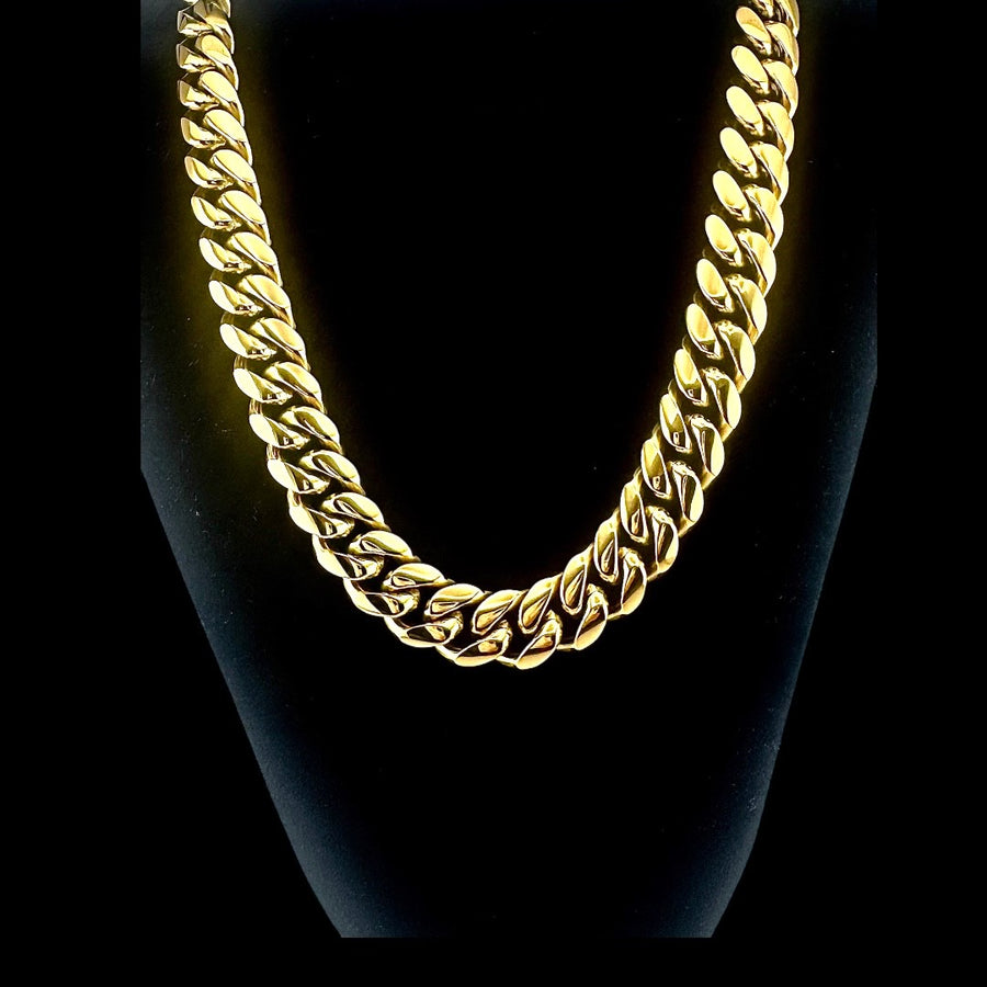 MIAMI Cuban Link in PVD Stainless Steel Chain Necklace