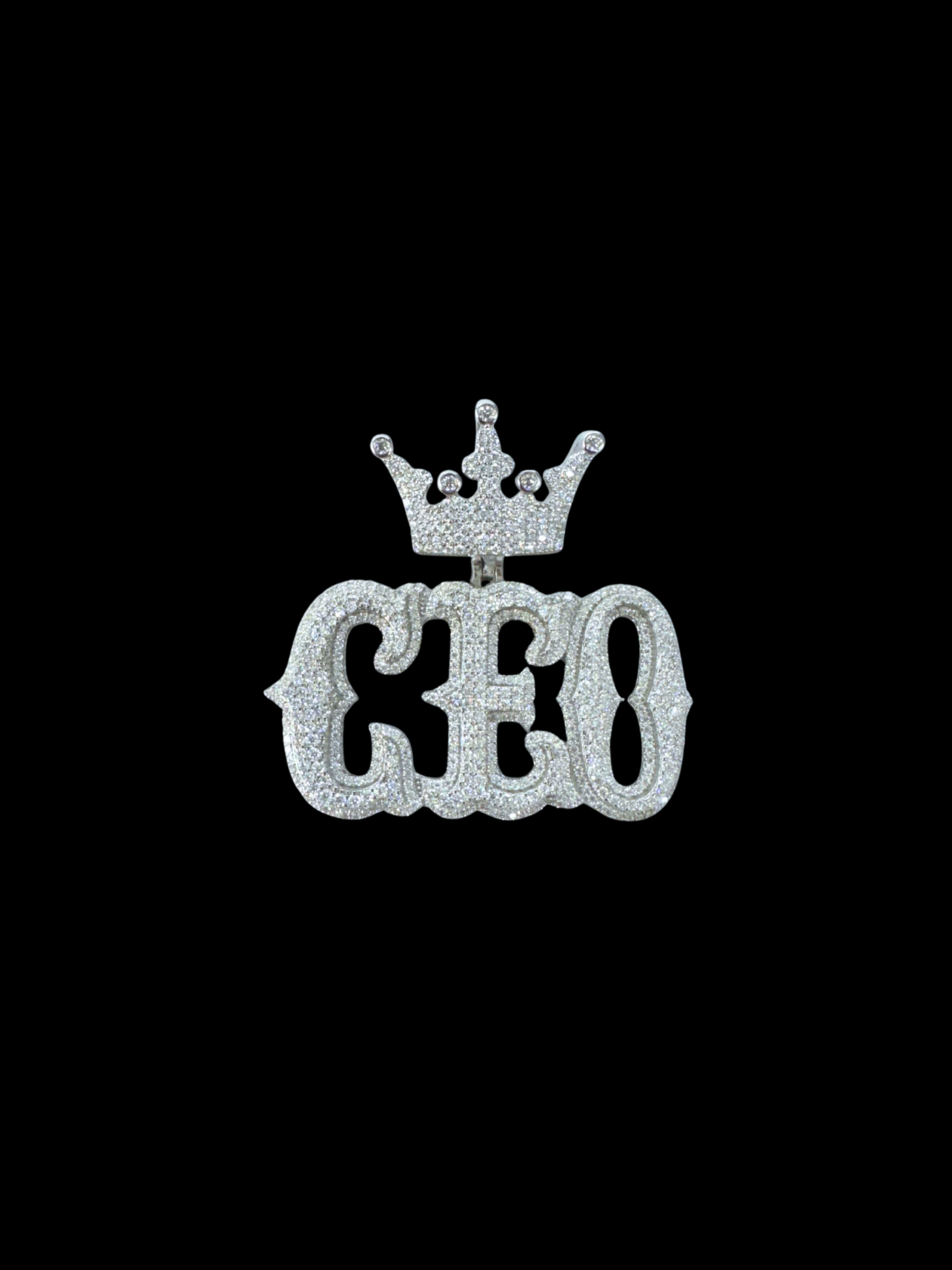 Moissanite in 925 Sterling Silver CEO Pendant