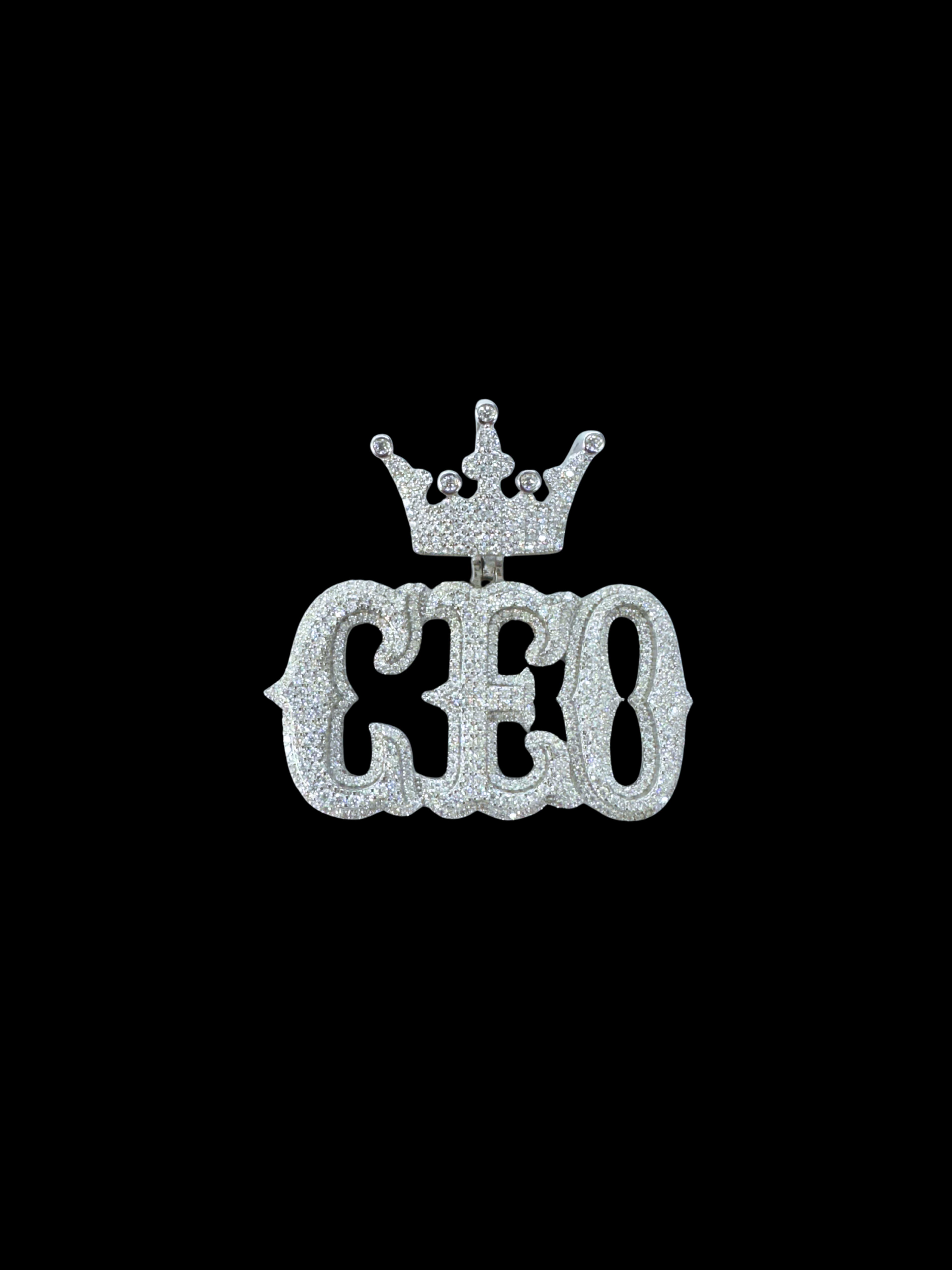 Moissanite in 925 Sterling Silver CEO Pendant