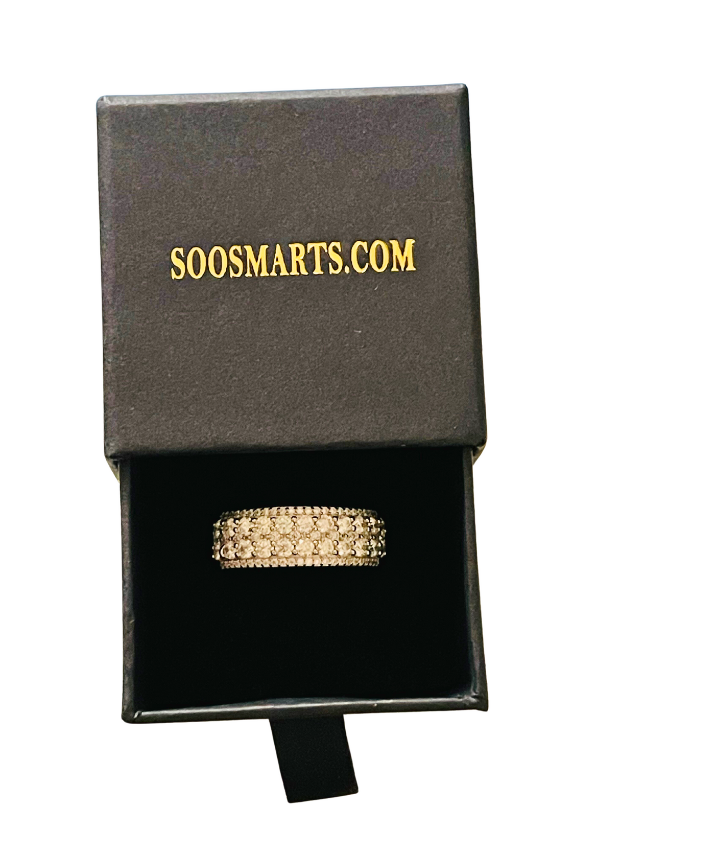 925 Sterling Silver and Moissanite Ring