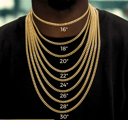 3MM Rope Chain in 18K Yellow Gold