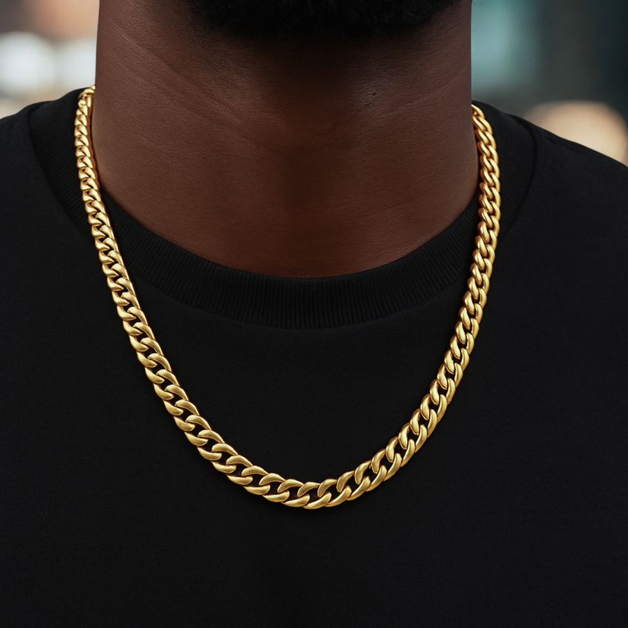 MIAMI Cuban Link in 18K Yellow Gold Chain Necklace