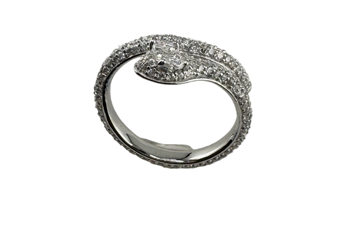 Moissanite Snake Eternity Band