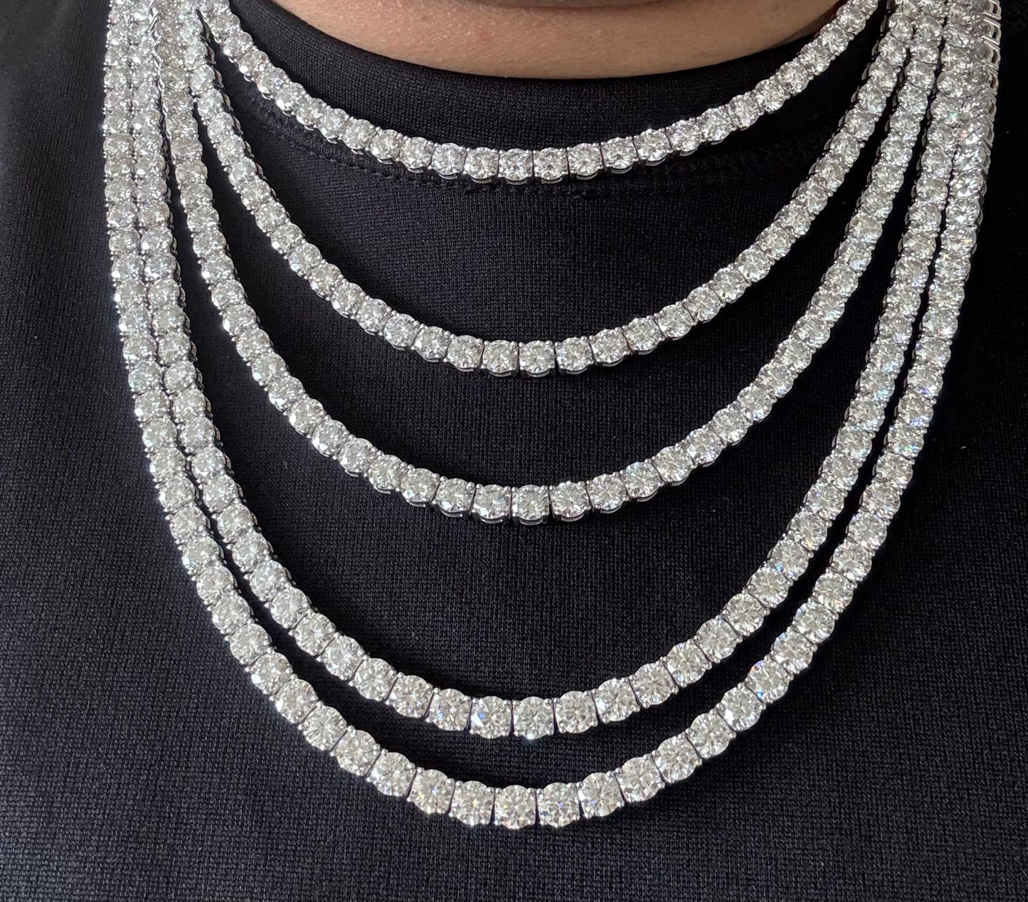 5MM Moissanite Diamond Tennis Chain