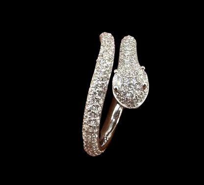 Moissanite Snake Eternity Band
