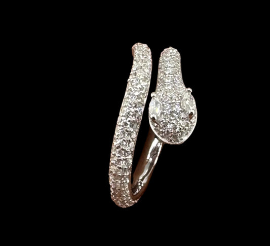 Moissanite Snake Eternity Band