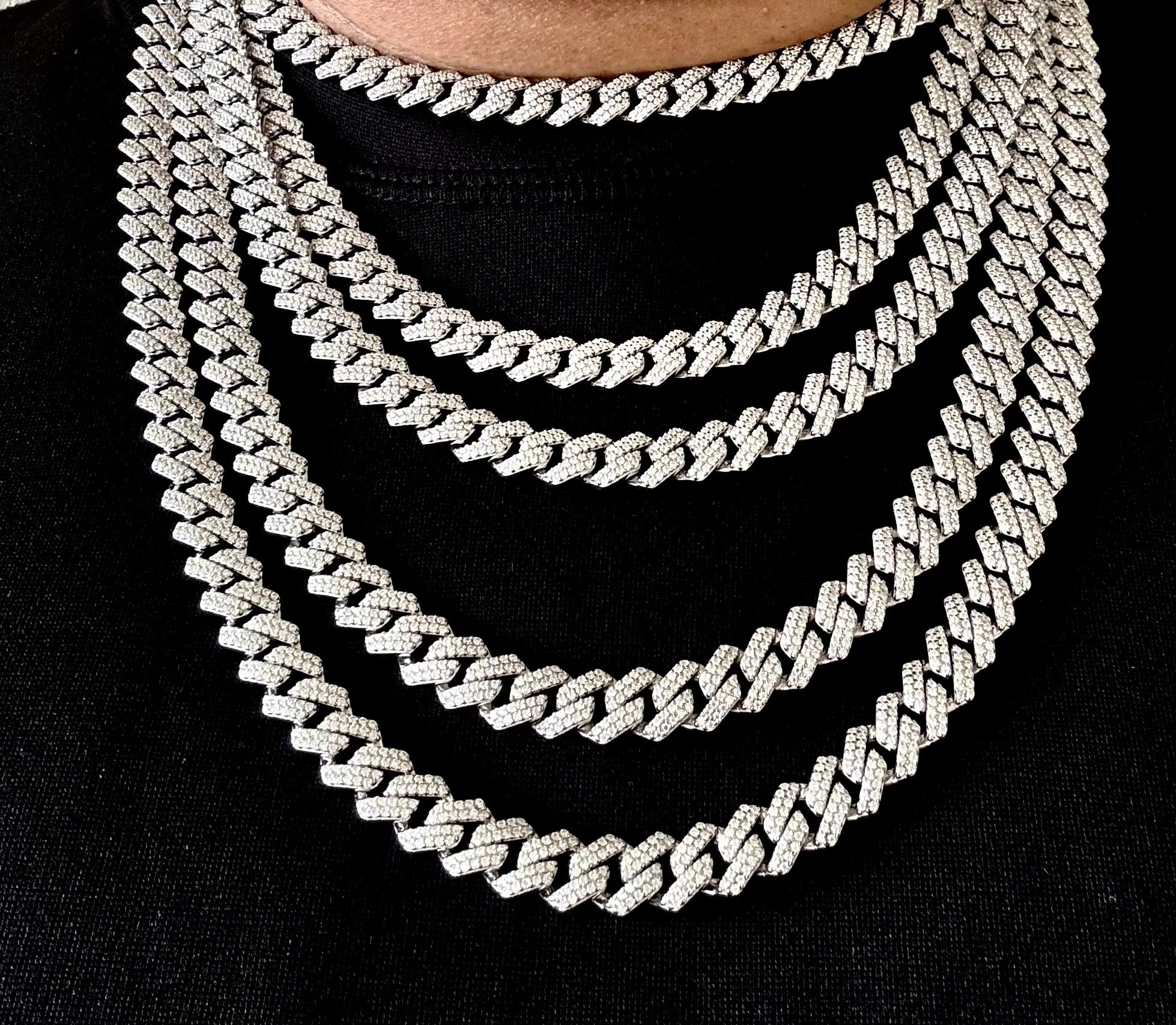 10mm sterling silver miami store cuban link chain